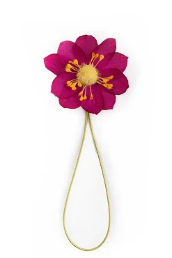 Dark Magenta Lotus Boutonnière Flower