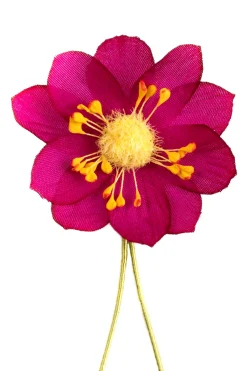 Dark Magenta Lotus Boutonnière Flower