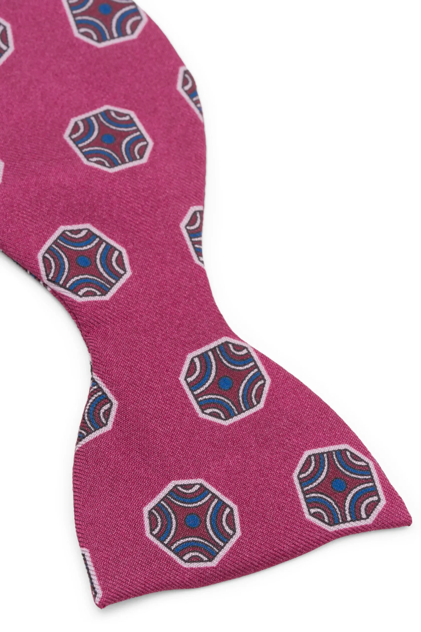 Dark Mauve Fancy Tile Butterfly Bow Tie