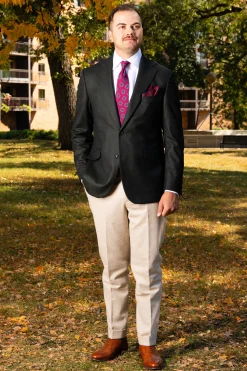 Dark Mauve Fancy Tile Printed Silk Tie