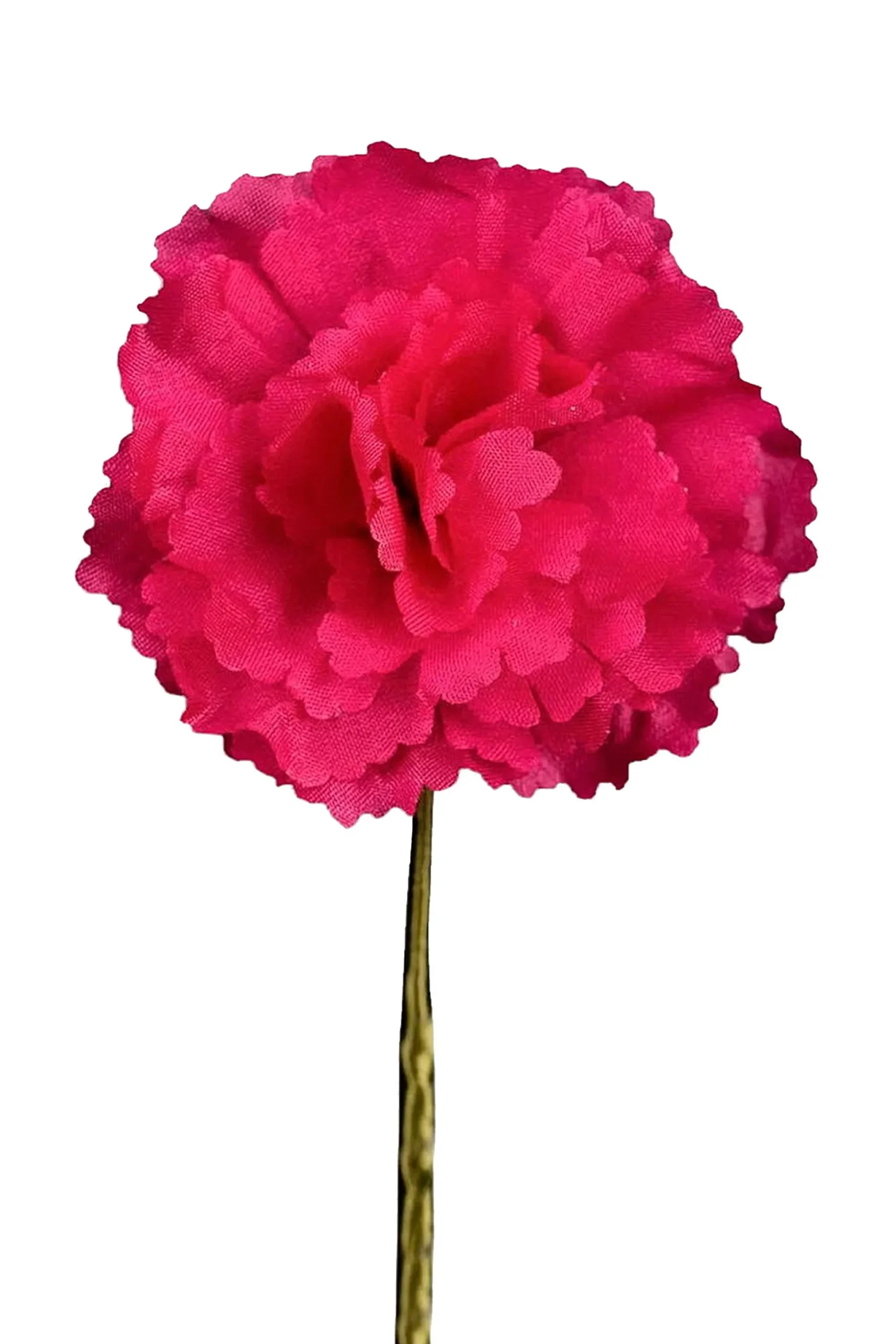 Dark Red Mini Carnation Silk Boutonnière Flower
