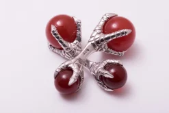 Eagle Claw Carnelian Cufflinks