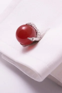 Eagle Claw Carnelian Cufflinks