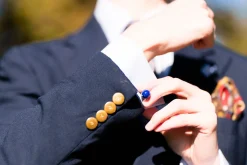 Eagle Claw Lapis Lazuli Gold Cufflinks