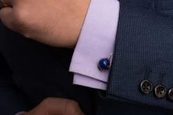 Eagle Claw Lapis Lazuli Gold Cufflinks