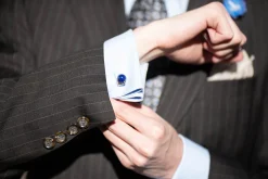 Eagle Claw Lapis Lazuli Silver Cufflinks