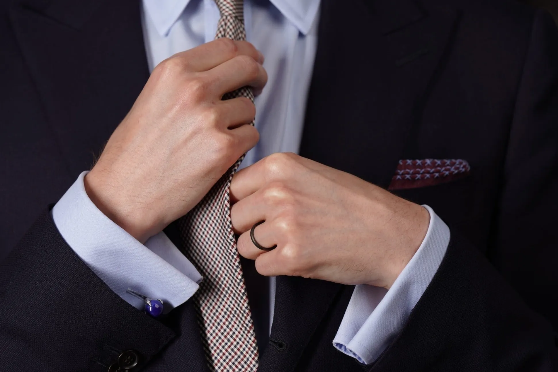 Eagle Claw Lapis Lazuli Silver Cufflinks