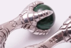 Eagle Claw Malachite Cufflinks