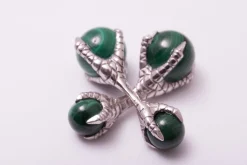 Eagle Claw Malachite Cufflinks