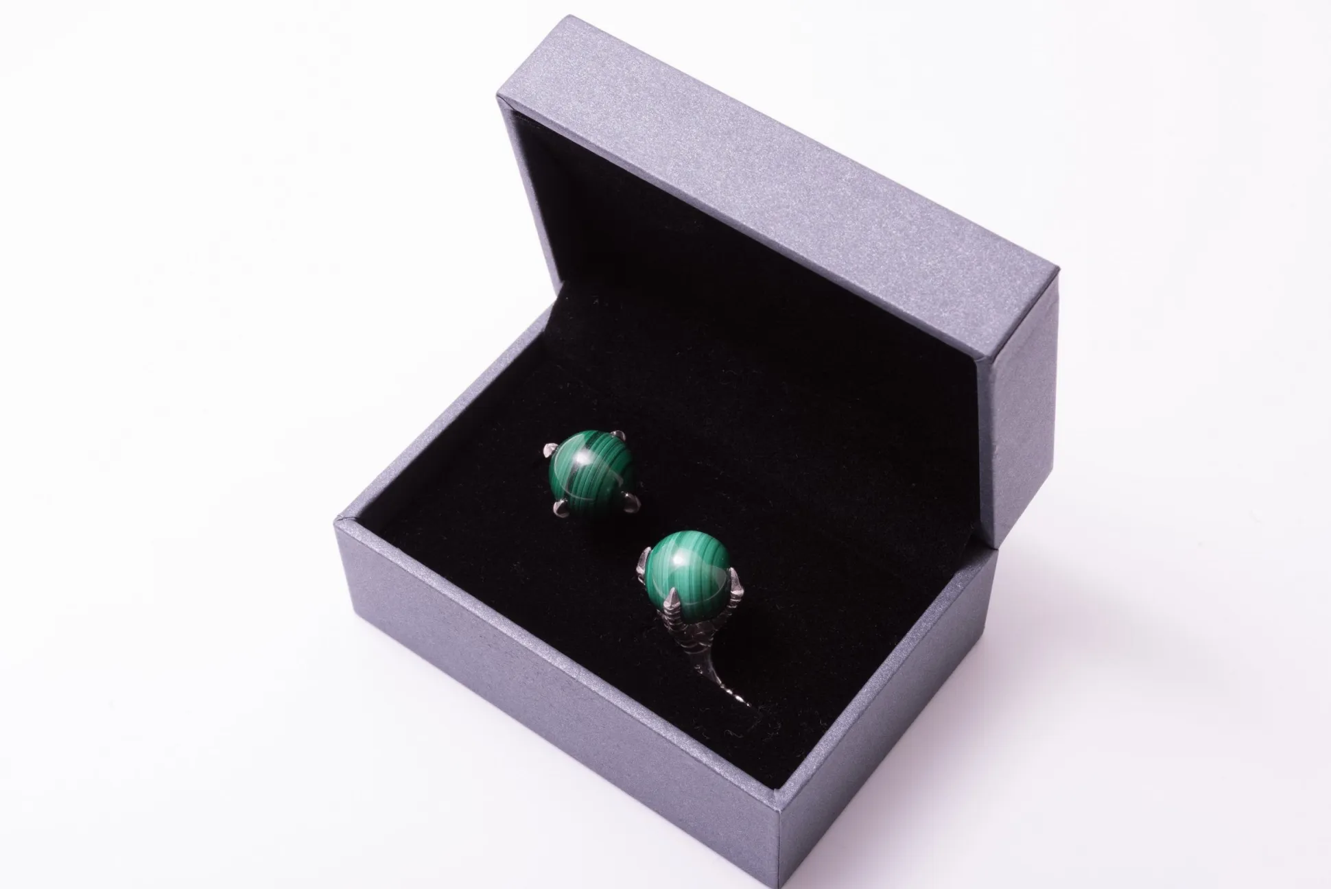 Eagle Claw Malachite Cufflinks