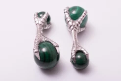 Eagle Claw Malachite Cufflinks