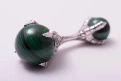 Eagle Claw Malachite Cufflinks