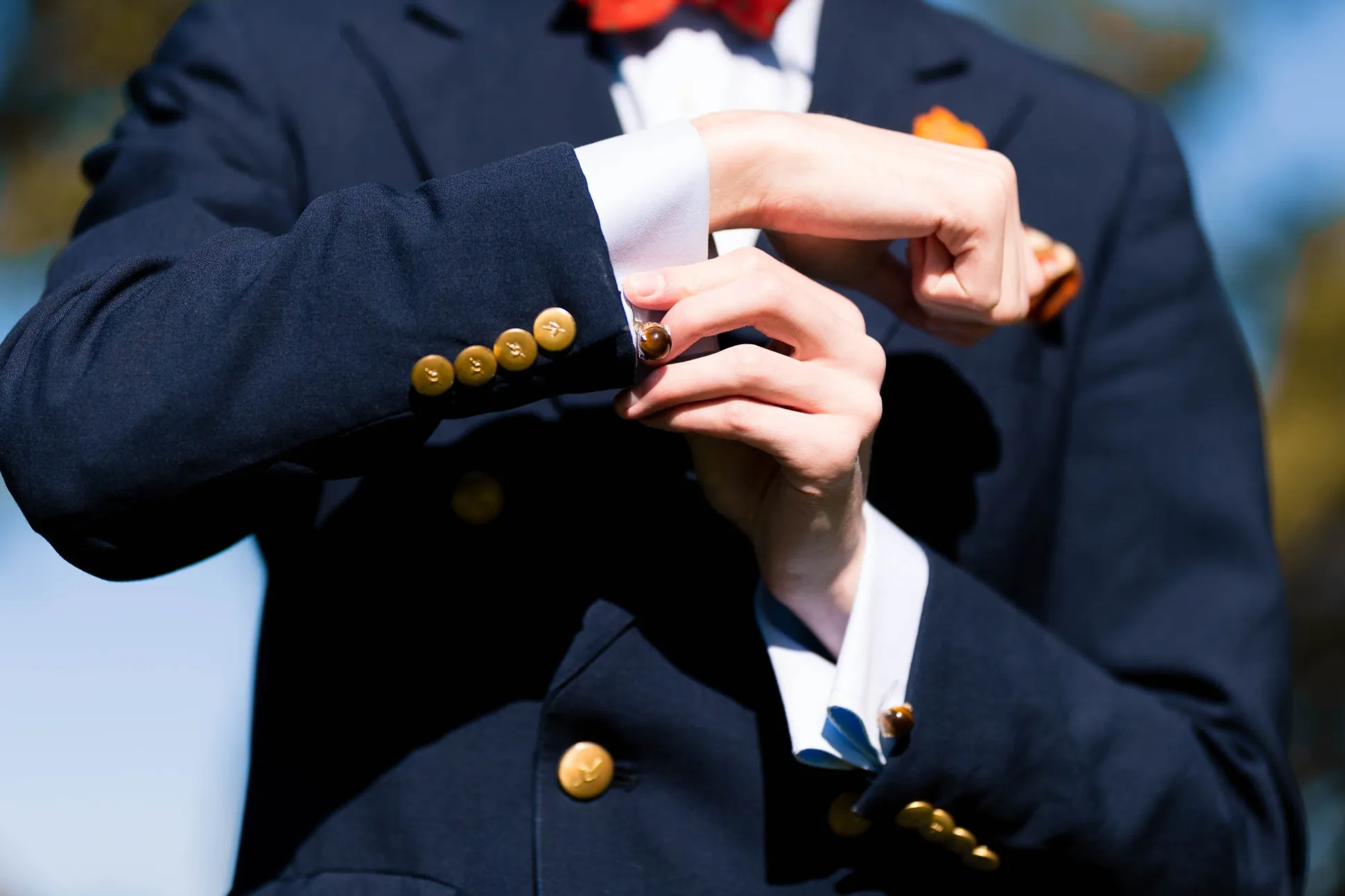 Eagle Claw Tiger's Eye Cufflinks