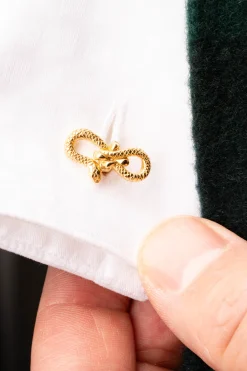 Eagle & Snake Yellow Gold Vermeil Cufflinks