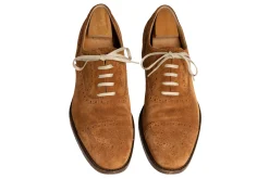 Flat Beige Waxed Cotton Shoelaces