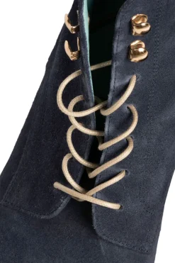 Flat Beige Waxed Cotton Shoelaces