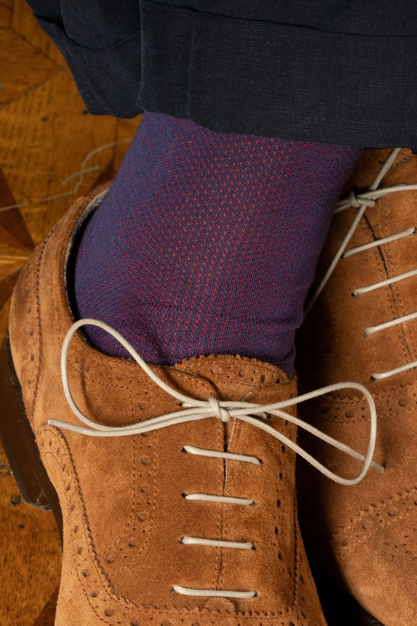 Flat Beige Waxed Cotton Shoelaces