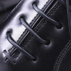 Flat Black Waxed Cotton Shoelaces