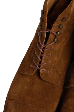 Flat Bordeaux Waxed Cotton Shoelaces