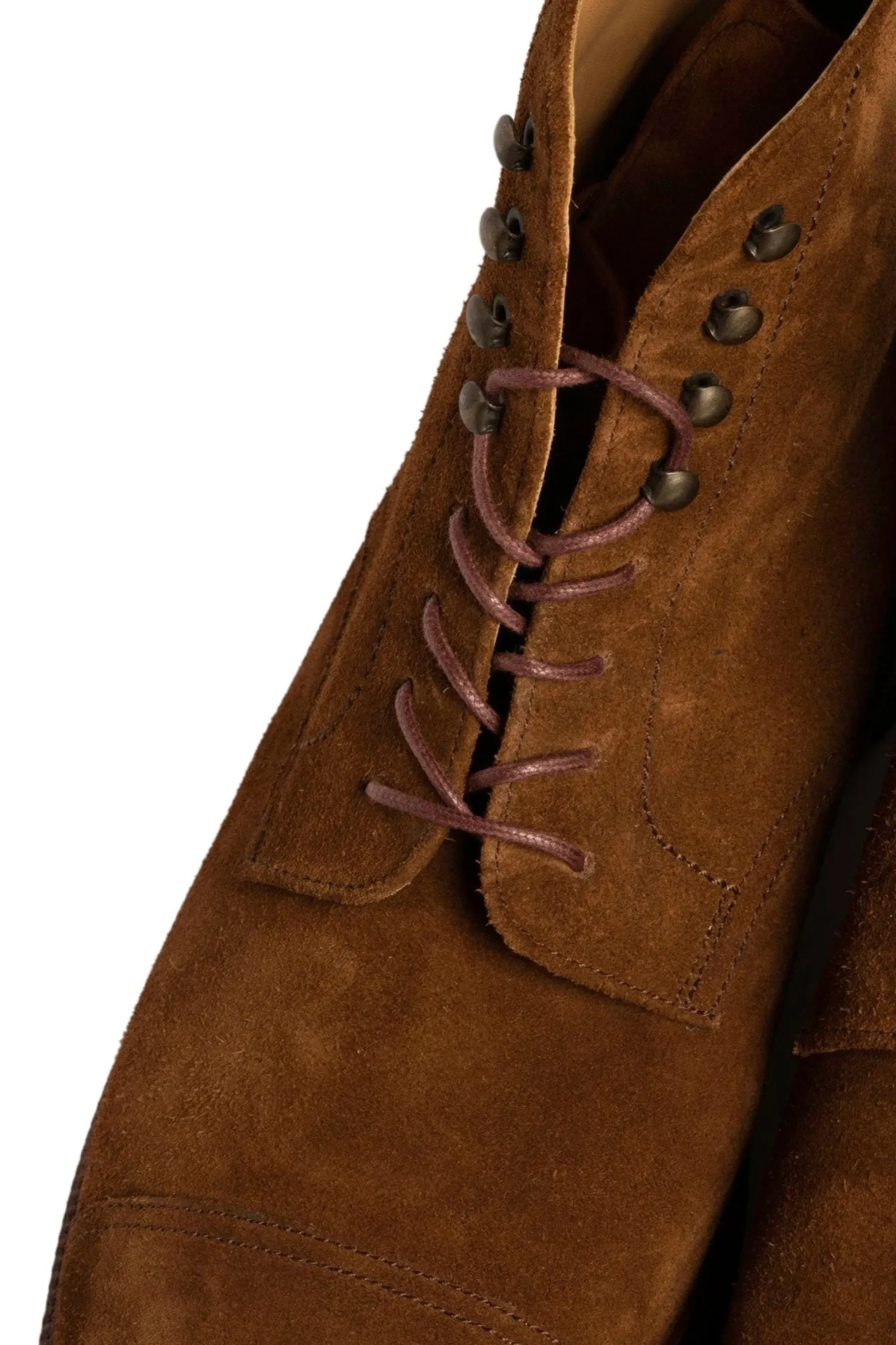 Flat Bordeaux Waxed Cotton Shoelaces