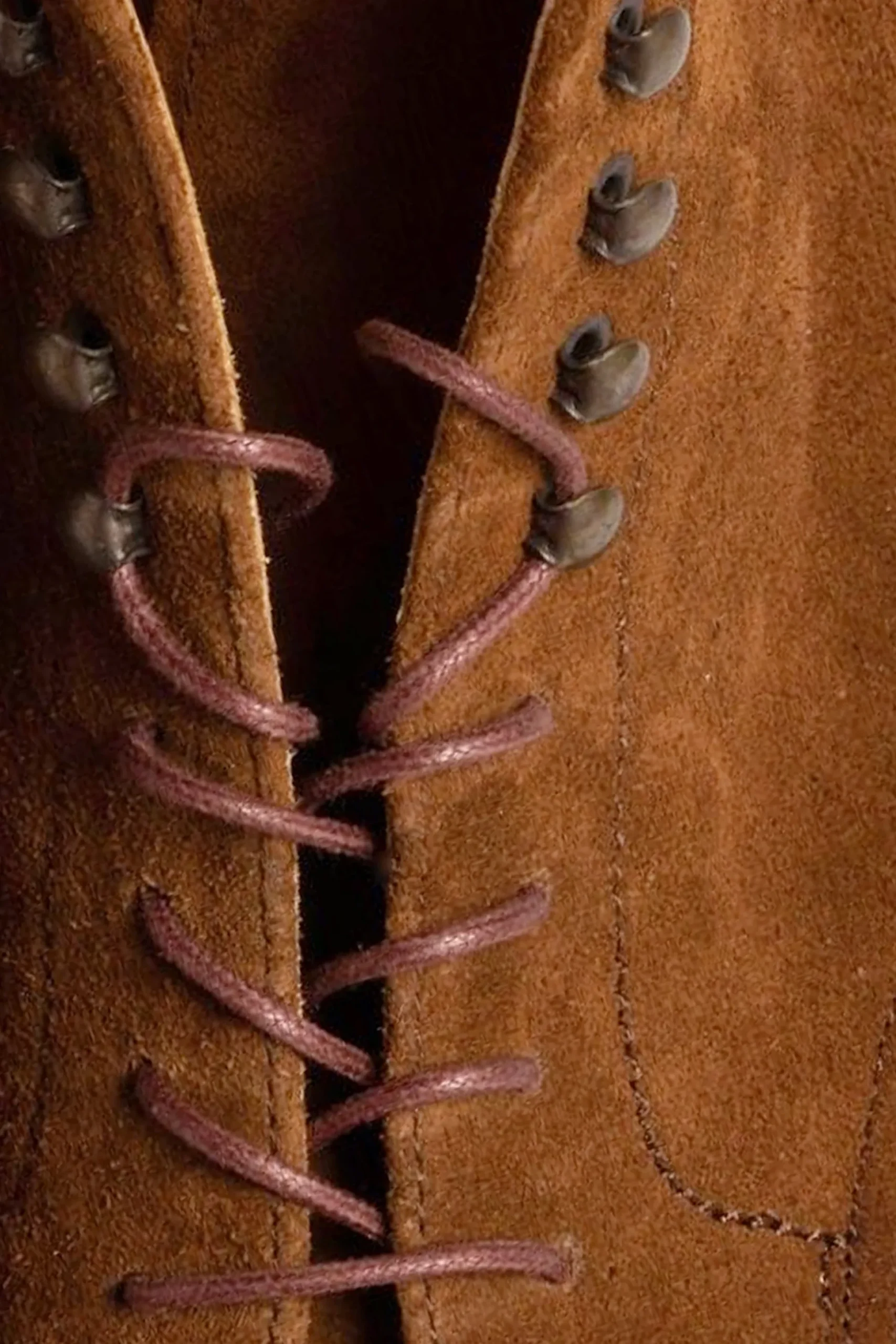 Flat Bordeaux Waxed Cotton Shoelaces