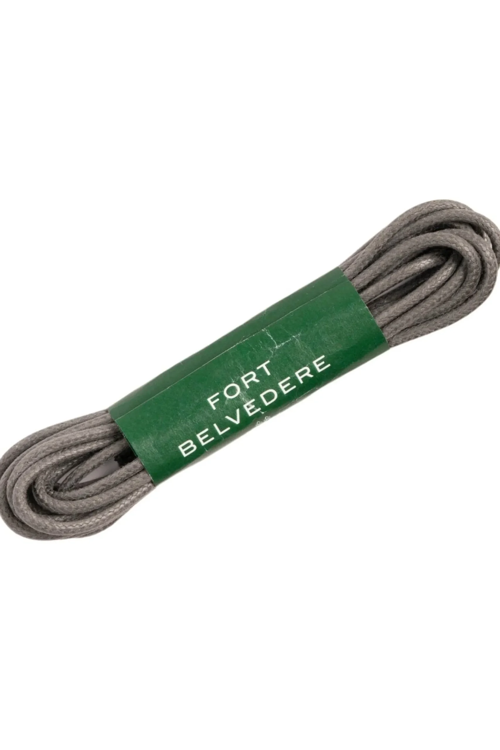 Flat Charcoal Waxed Cotton Shoelaces