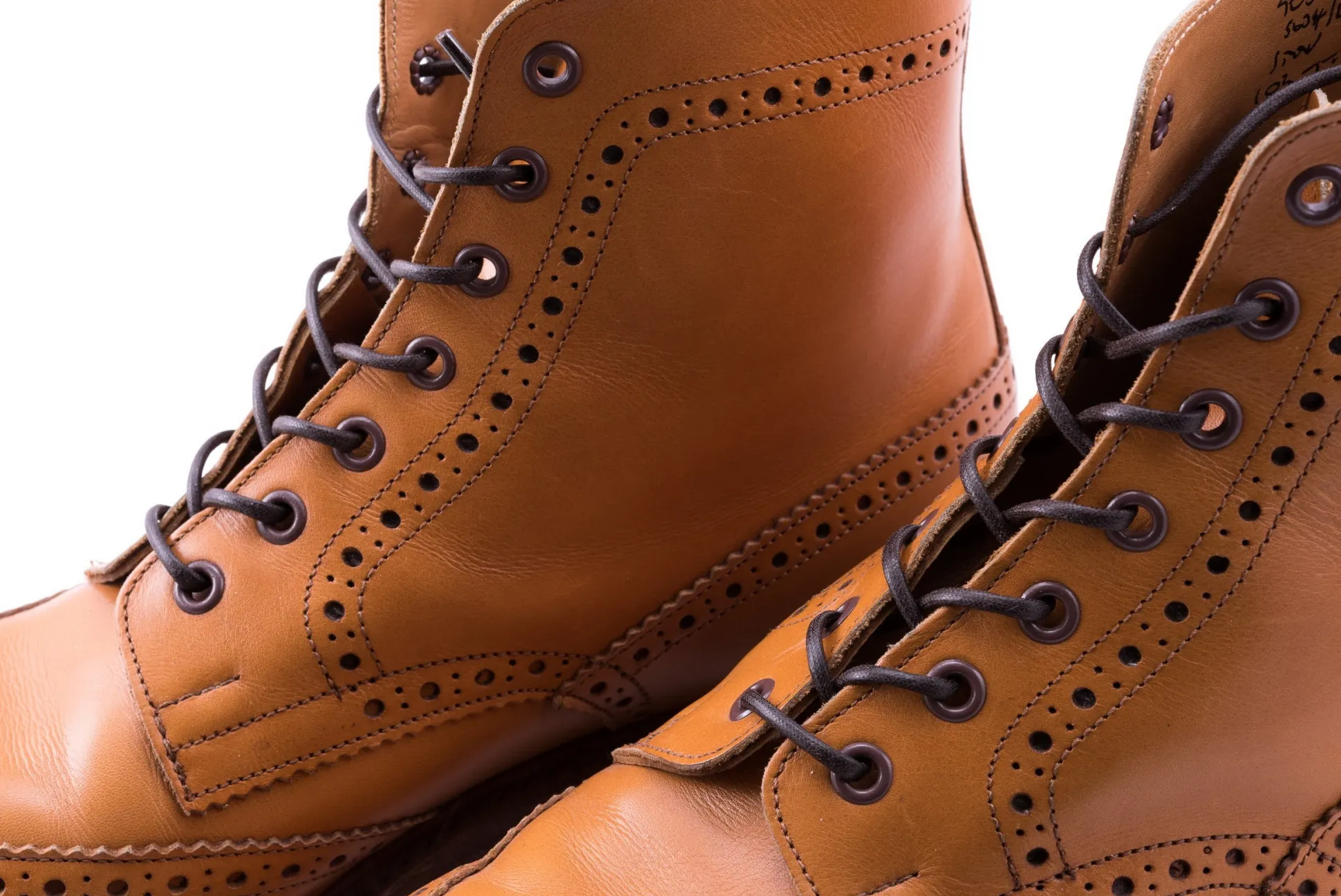Flat Dark Brown Waxed Cotton Shoelaces