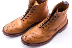 Flat Dark Brown Waxed Cotton Shoelaces