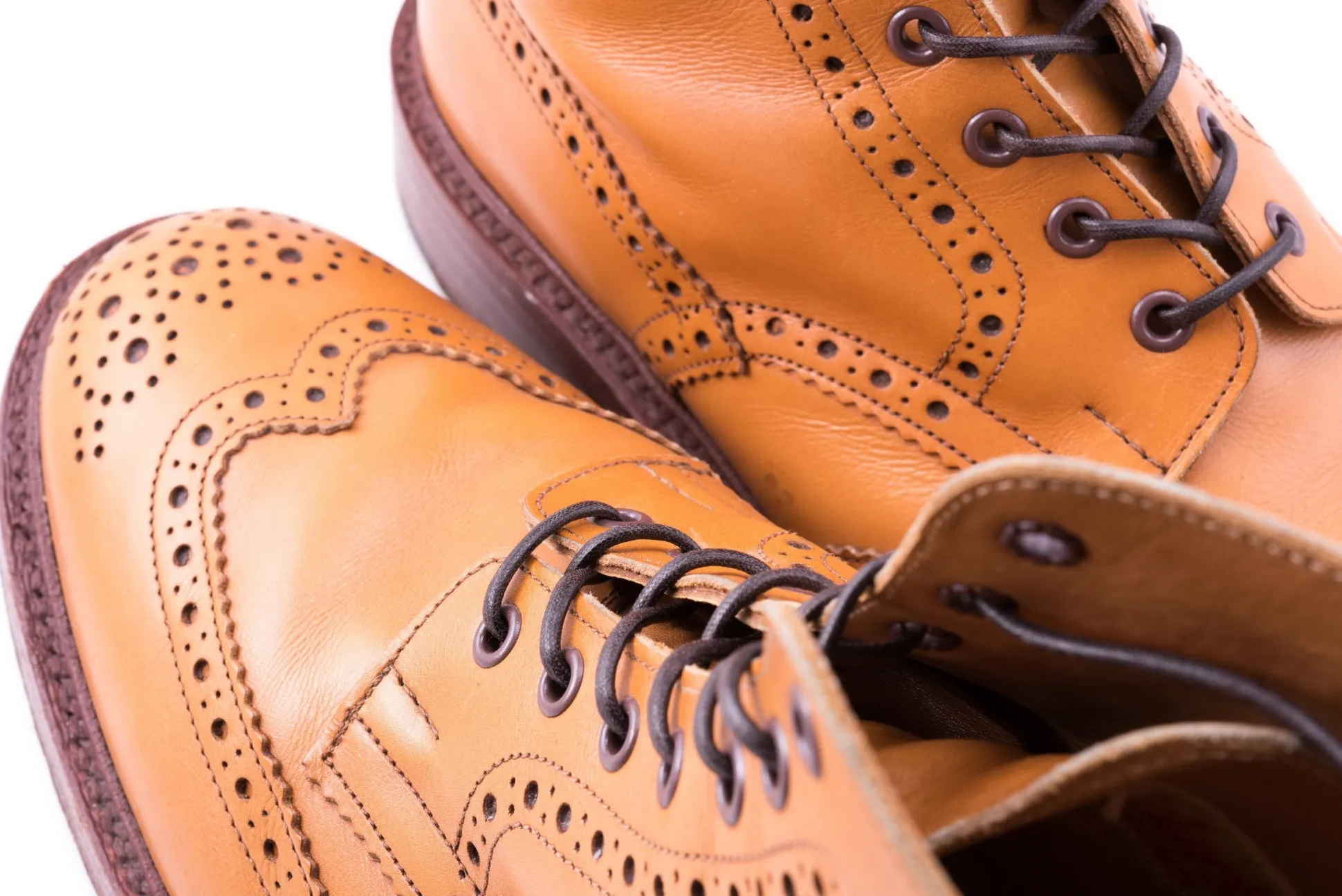 Flat Dark Brown Waxed Cotton Shoelaces