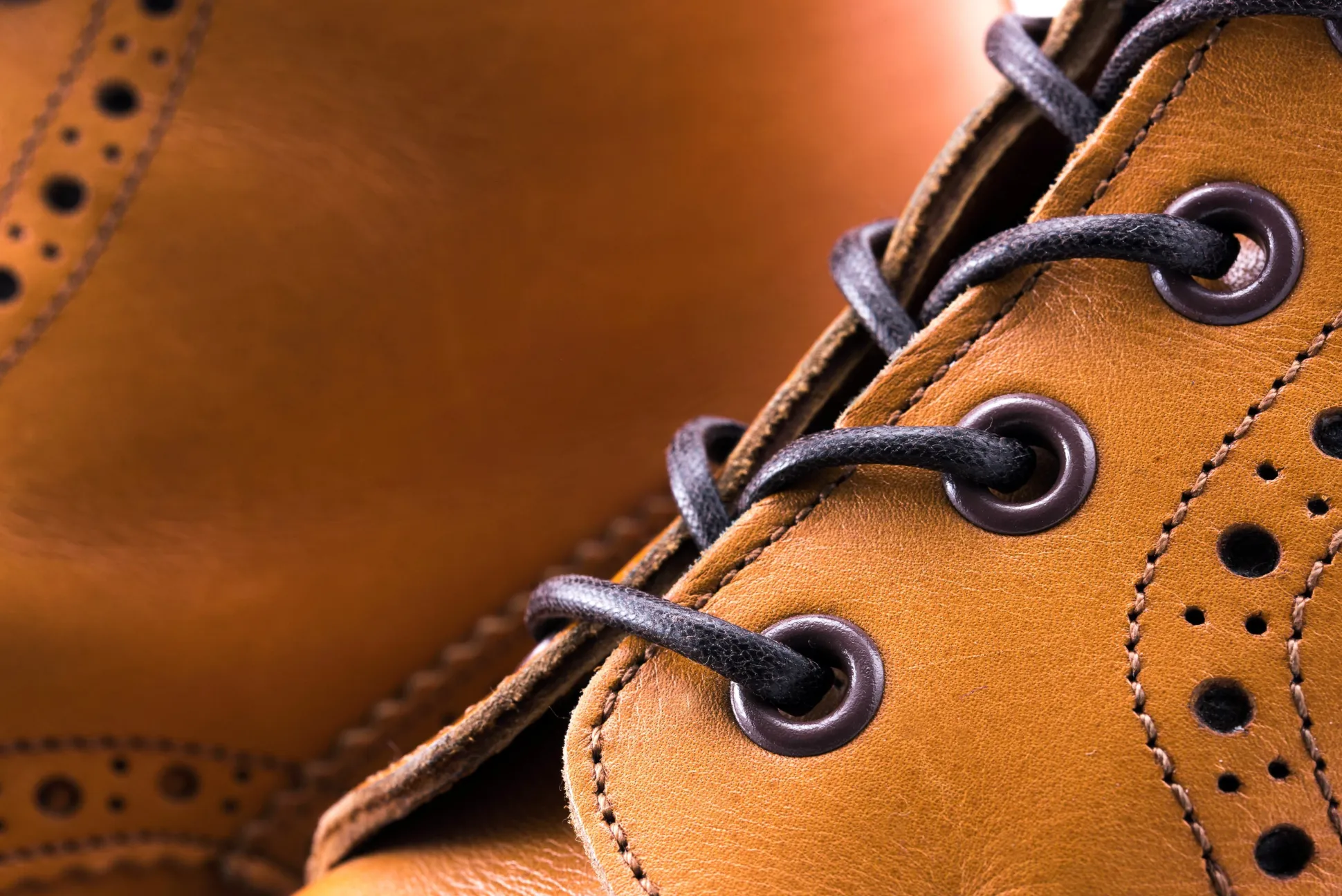Flat Dark Brown Waxed Cotton Shoelaces