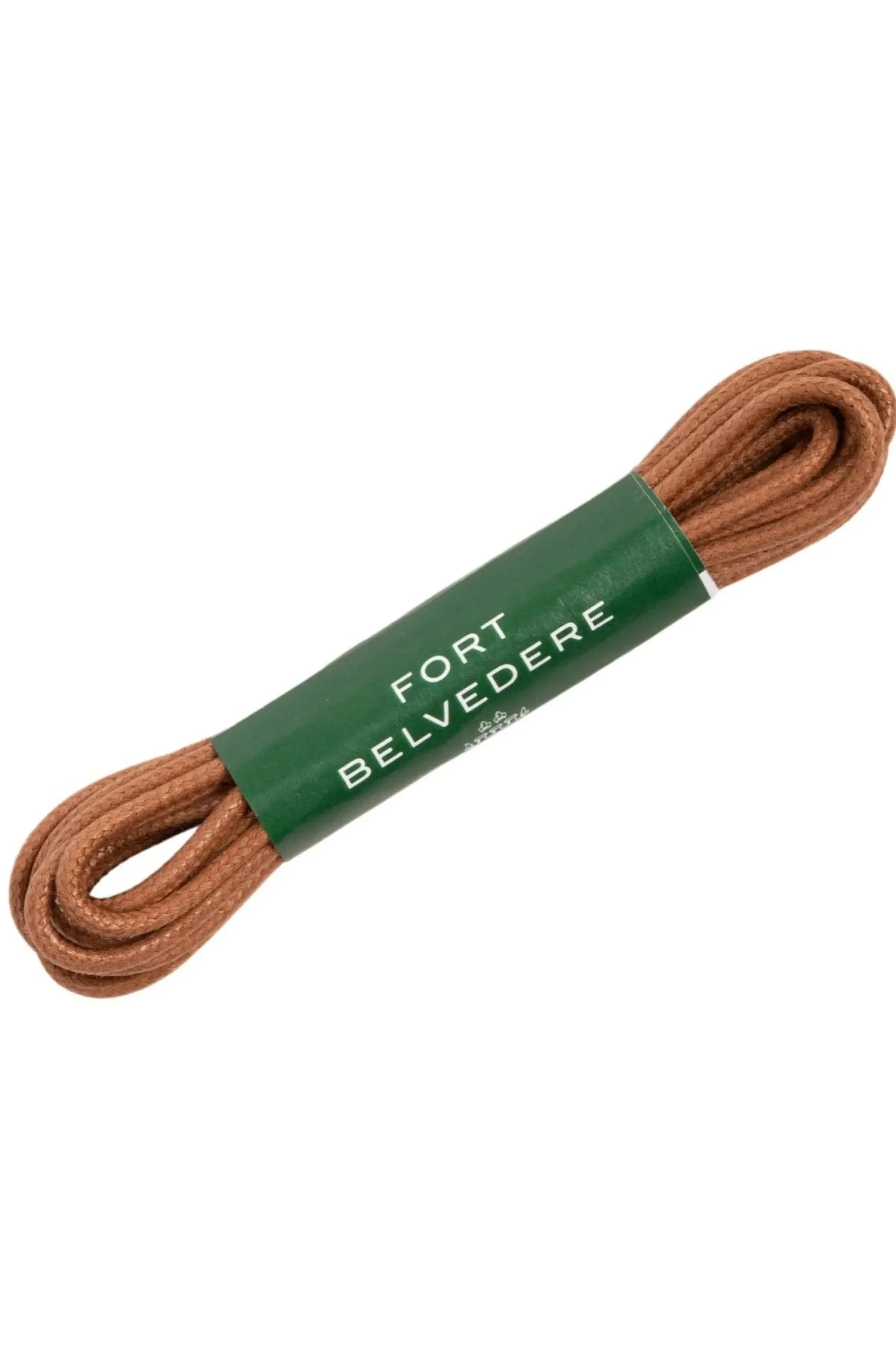 Flat Dark Cognac Waxed Cotton Shoelaces