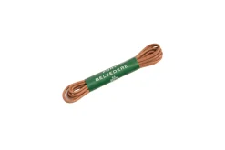 Flat Dark Cognac Waxed Cotton Shoelaces