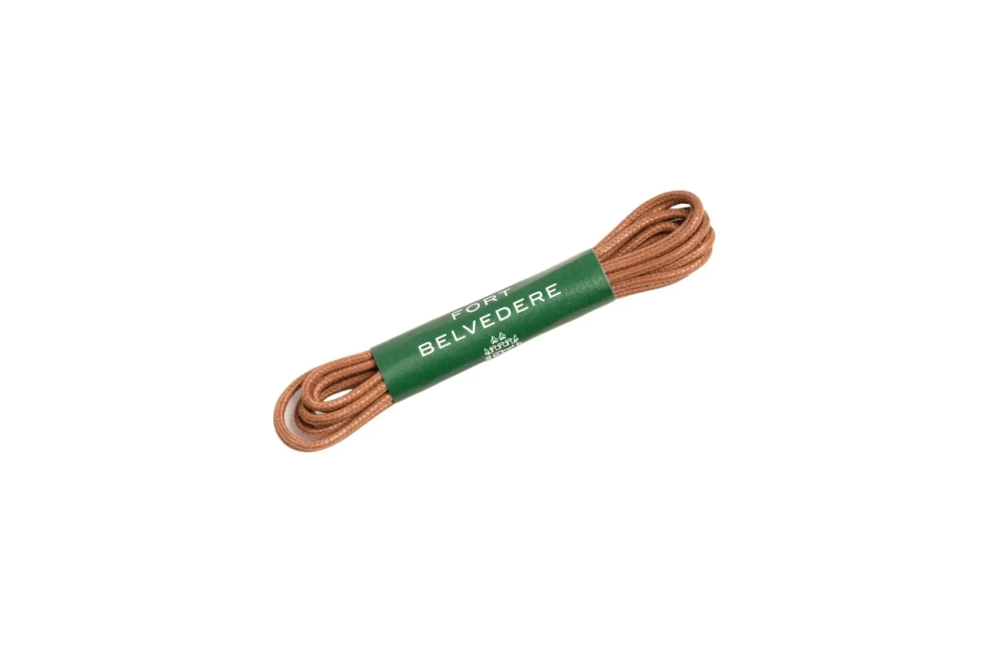 Flat Dark Cognac Waxed Cotton Shoelaces