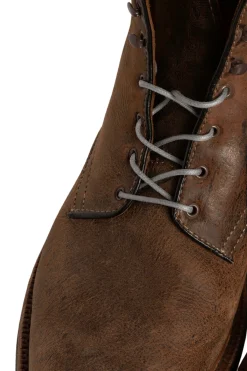 Flat Dark Gray Waxed Cotton Shoelaces