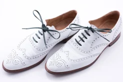 Flat Dark Green Waxed Cotton Shoelaces