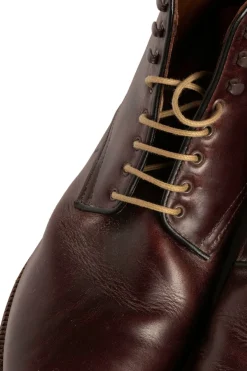 Flat Dark Havana Waxed Cotton Shoelaces
