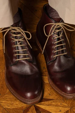 Flat Dark Havana Waxed Cotton Shoelaces