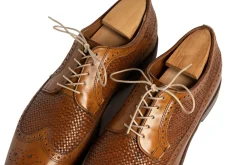 Flat Intense Beige Waxed Cotton Shoelaces