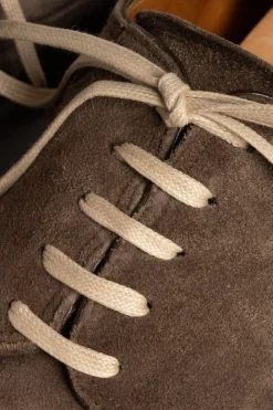 Flat Intense Beige Waxed Cotton Shoelaces
