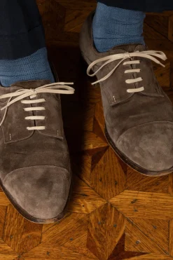 Flat Intense Beige Waxed Cotton Shoelaces