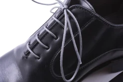 Flat Mid Gray Waxed Cotton Shoelaces