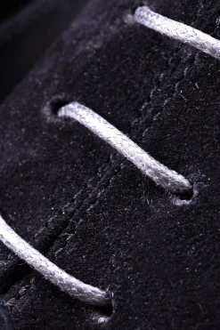 Flat Mid Gray Waxed Cotton Shoelaces