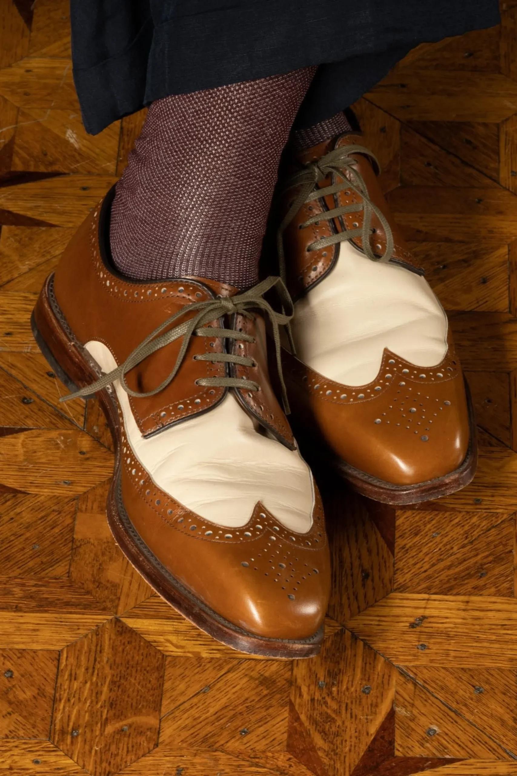Flat Military Green Waxed Cotton Shoelaces