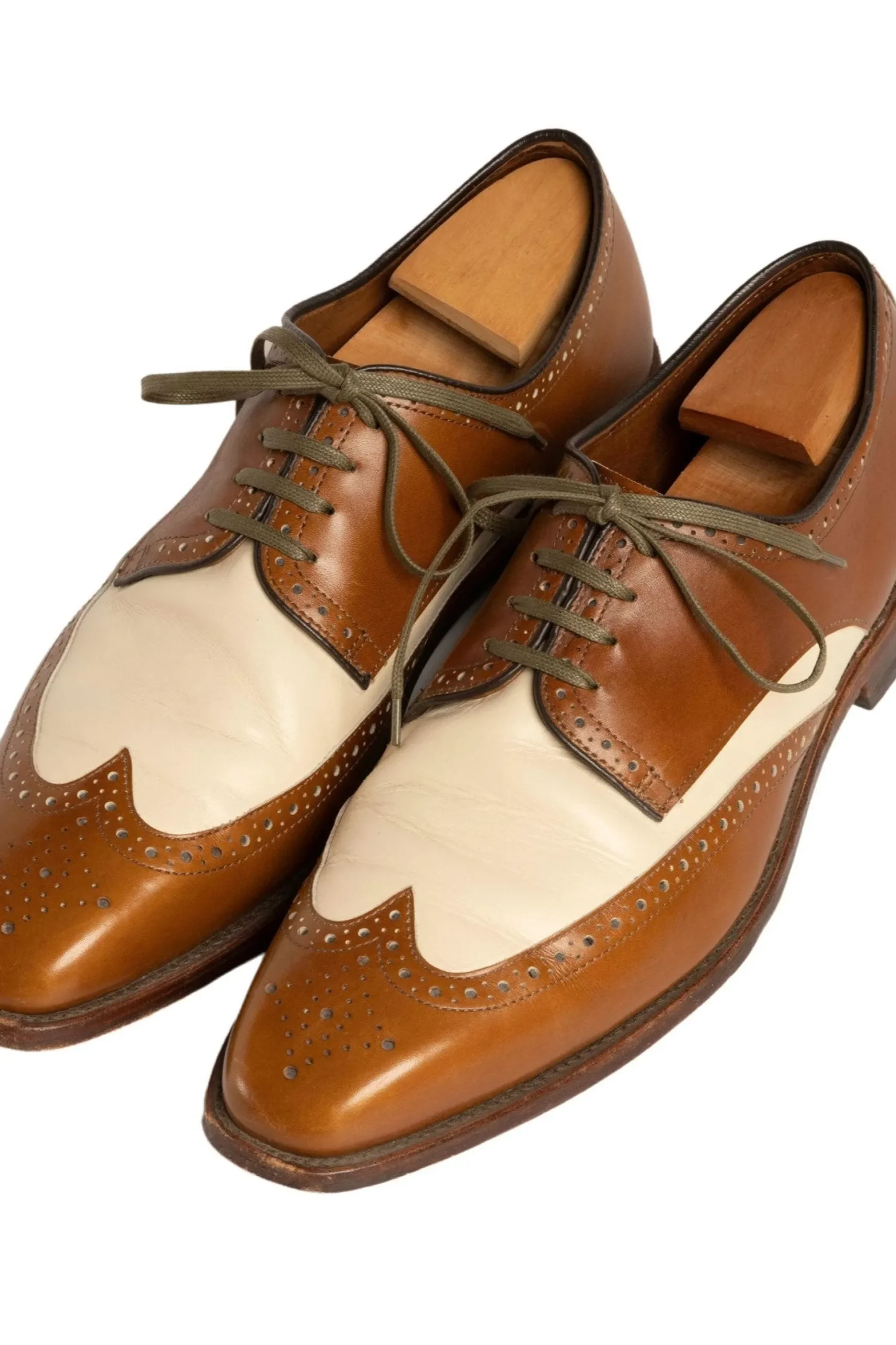 Flat Military Green Waxed Cotton Shoelaces