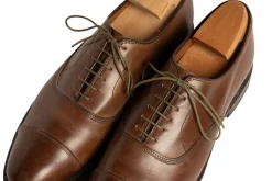 Flat Military Green Waxed Cotton Shoelaces