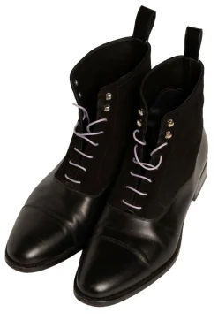 Flat Purple Waxed Cotton Shoelaces