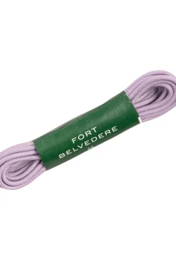 Flat Purple Waxed Cotton Shoelaces