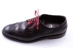 Flat Red Waxed Cotton Shoelaces