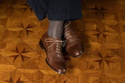 Flat Sand Waxed Cotton Shoelaces