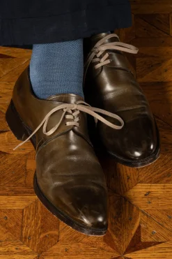 Flat Sand Waxed Cotton Shoelaces